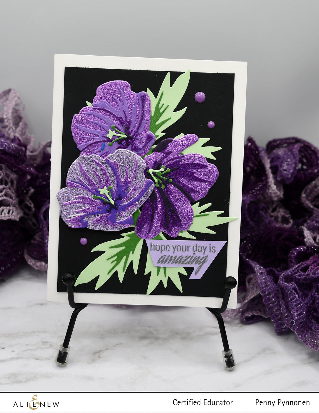 Part A-Glitz Art Craft Co.,LTD Dies Craft-A-Flower: Orion Geranium Layering Die Set