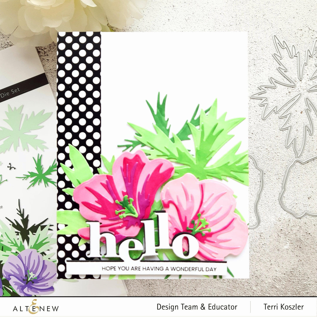 Part A-Glitz Art Craft Co.,LTD Dies Craft-A-Flower: Orion Geranium Layering Die Set