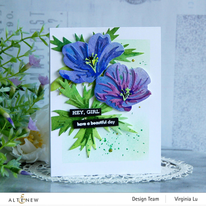 Part A-Glitz Art Craft Co.,LTD Dies Craft-A-Flower: Orion Geranium Layering Die Set