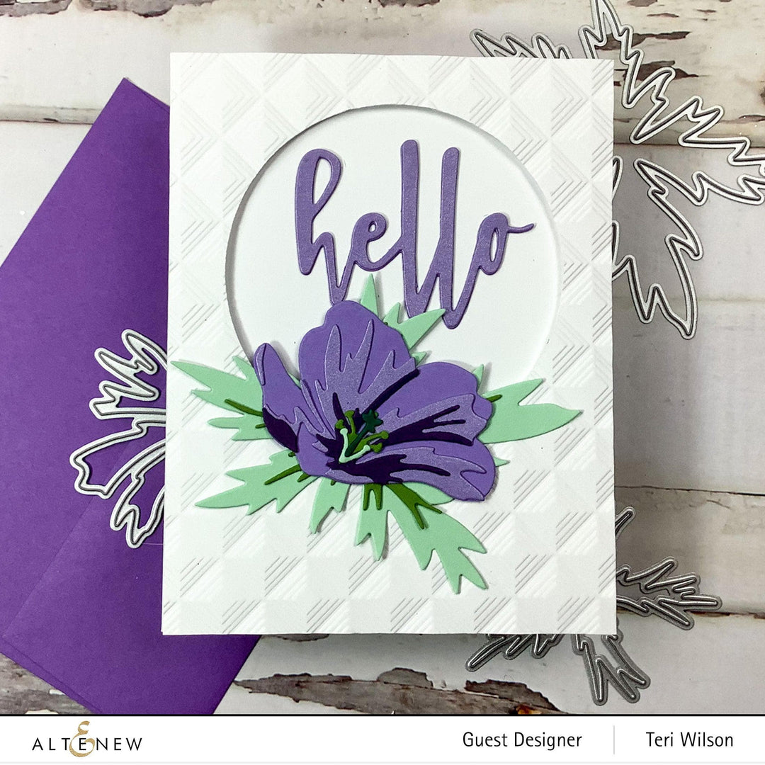 Part A-Glitz Art Craft Co.,LTD Dies Craft-A-Flower: Orion Geranium Layering Die Set