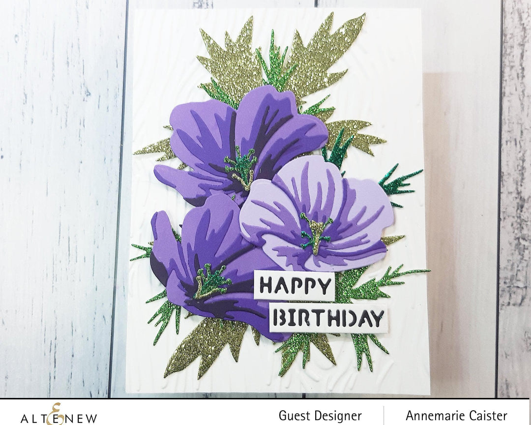 Part A-Glitz Art Craft Co.,LTD Dies Craft-A-Flower: Orion Geranium Layering Die Set