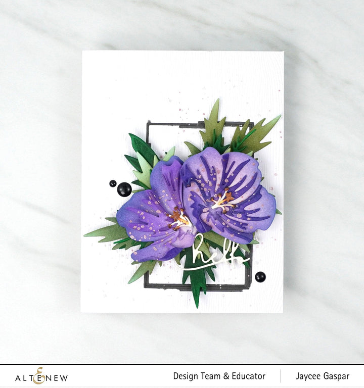 Part A-Glitz Art Craft Co.,LTD Dies Craft-A-Flower: Orion Geranium Layering Die Set