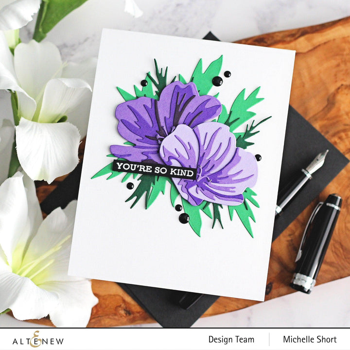 Part A-Glitz Art Craft Co.,LTD Dies Craft-A-Flower: Orion Geranium Layering Die Set