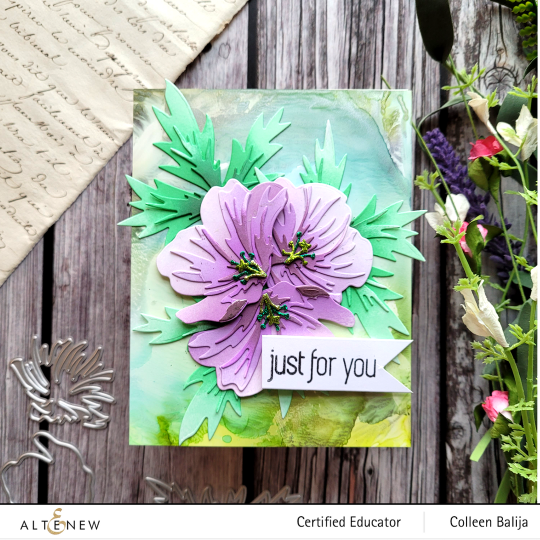 Part A-Glitz Art Craft Co.,LTD Dies Craft-A-Flower: Orion Geranium Layering Die Set
