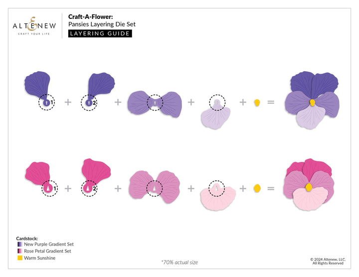 Craft-A-Flower: Pansies Layering Die Set