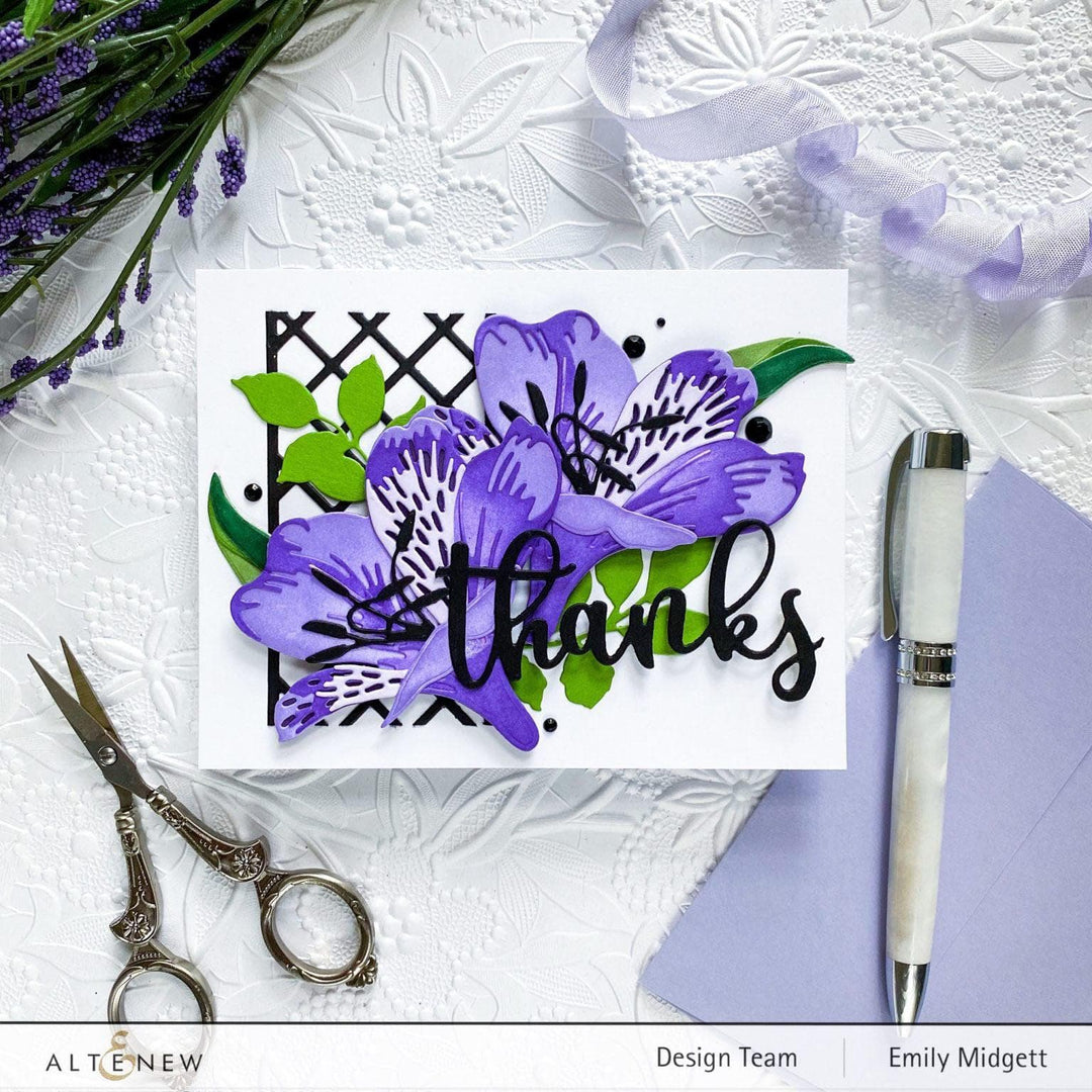 altenew build a flower peruvian lily Craft-A-Flower: Peruvian Lily Layering Die Set