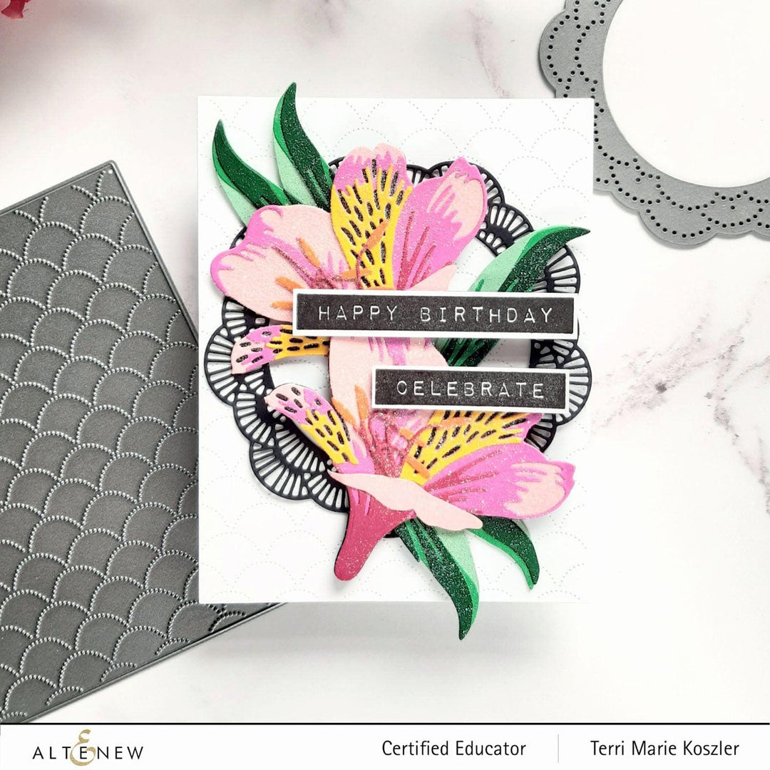 altenew build a flower peruvian lily Craft-A-Flower: Peruvian Lily Layering Die Set