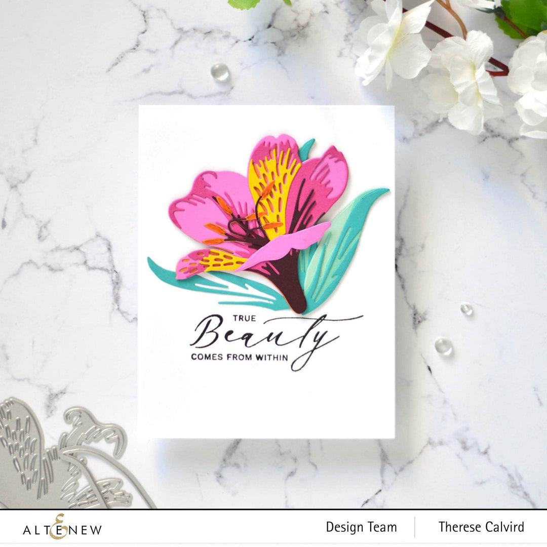 altenew build a flower peruvian lily Craft-A-Flower: Peruvian Lily Layering Die Set