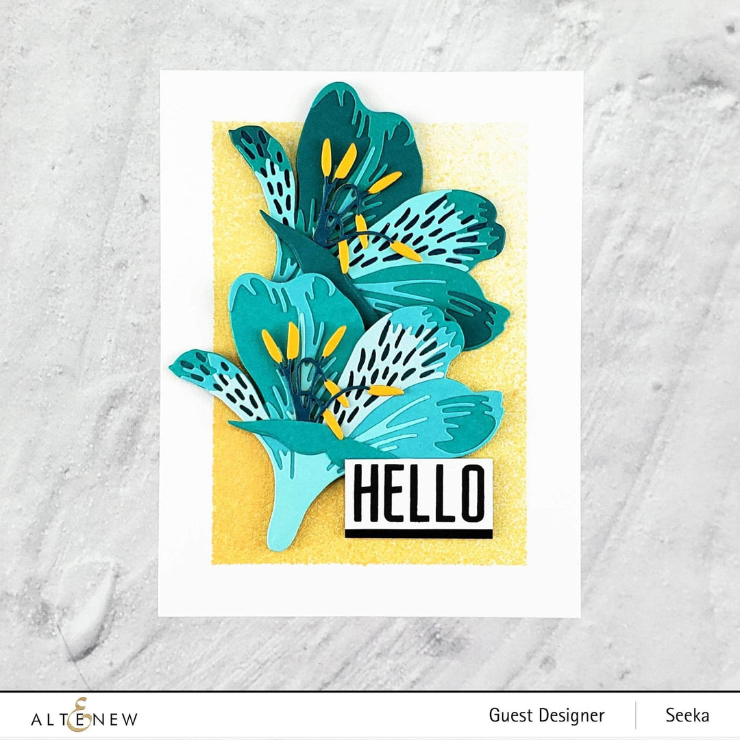 altenew build a flower peruvian lily Craft-A-Flower: Peruvian Lily Layering Die Set