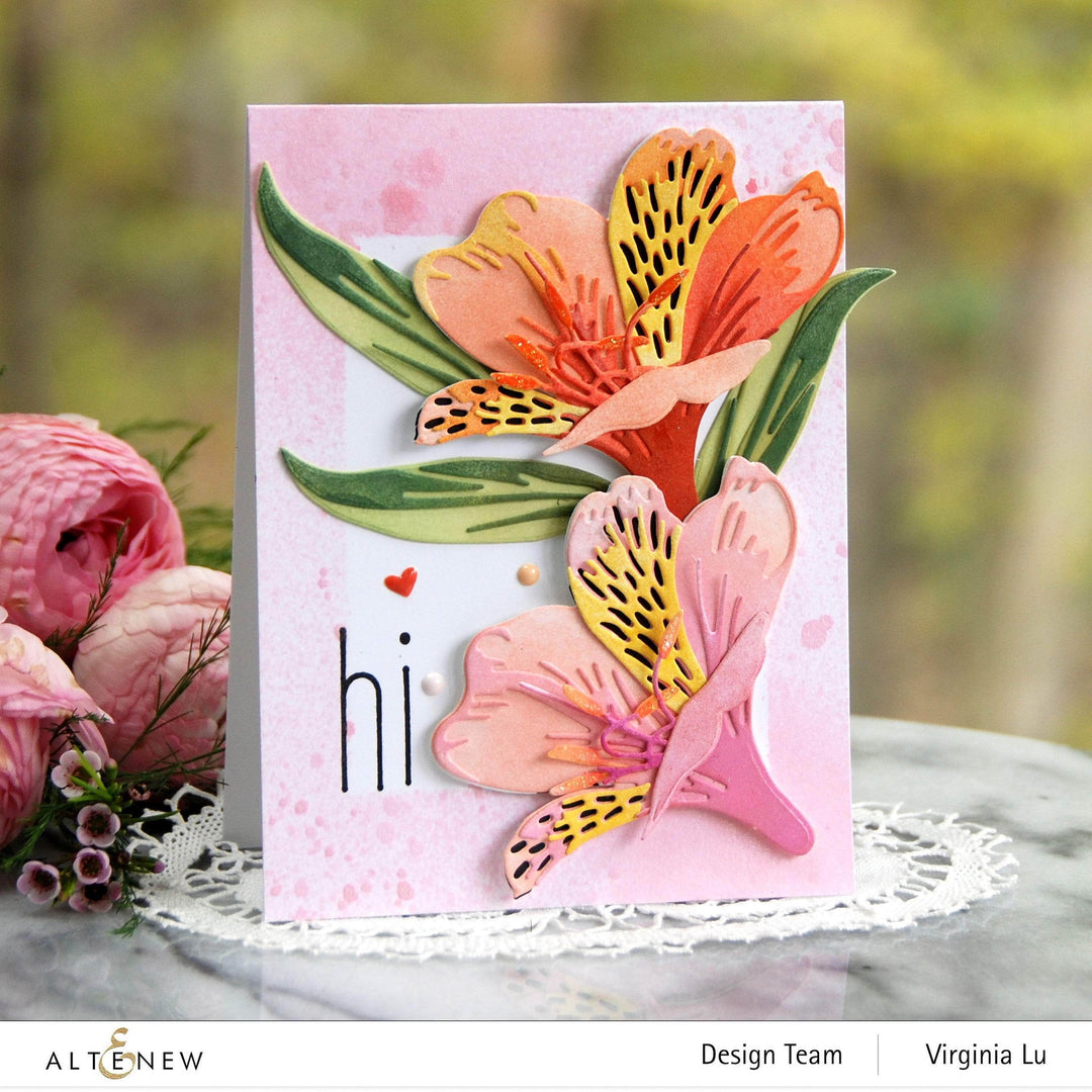 altenew build a flower peruvian lily Craft-A-Flower: Peruvian Lily Layering Die Set