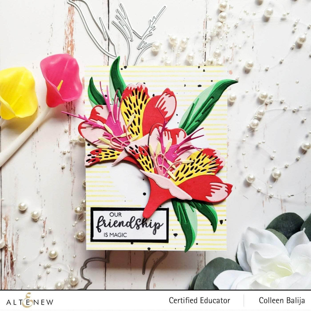 altenew build a flower peruvian lily Craft-A-Flower: Peruvian Lily Layering Die Set