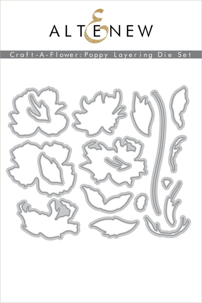 Part A-Glitz Art Craft Co.,LTD Dies Craft-A-Flower: Poppy Layering Die Set
