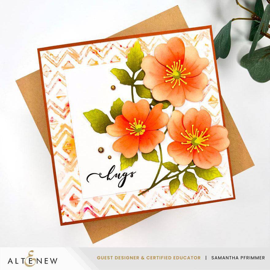 ROSE❣️お月見アレンジ❁⃘*.゜ Craft-A-Flower: Prairie Roses Layering Die Set | Altenew