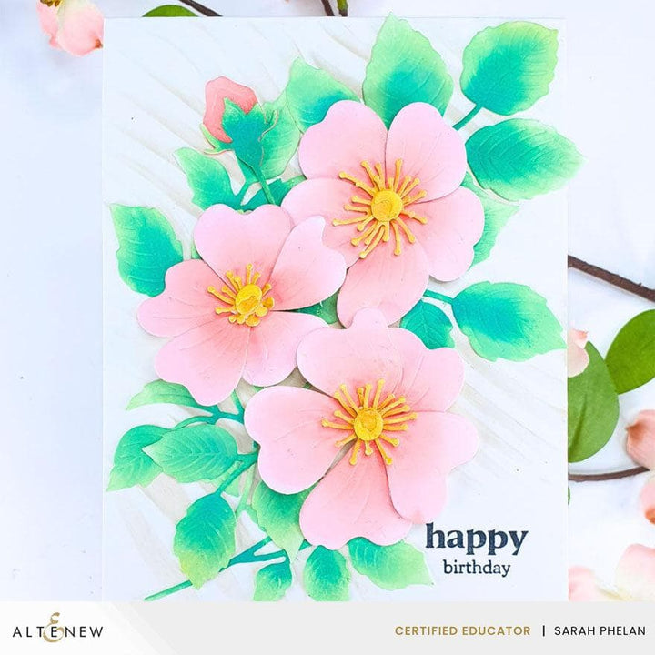 ROSE❣️お月見アレンジ❁⃘*.゜ Altenew Craft-A-Flower: Prairie Roses Layering Die Set