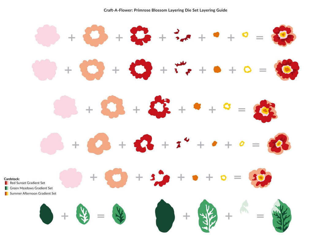 Part A-Glitz Art Craft Co.,LTD Dies Craft-A-Flower: Primrose Blossom Layering Die Set