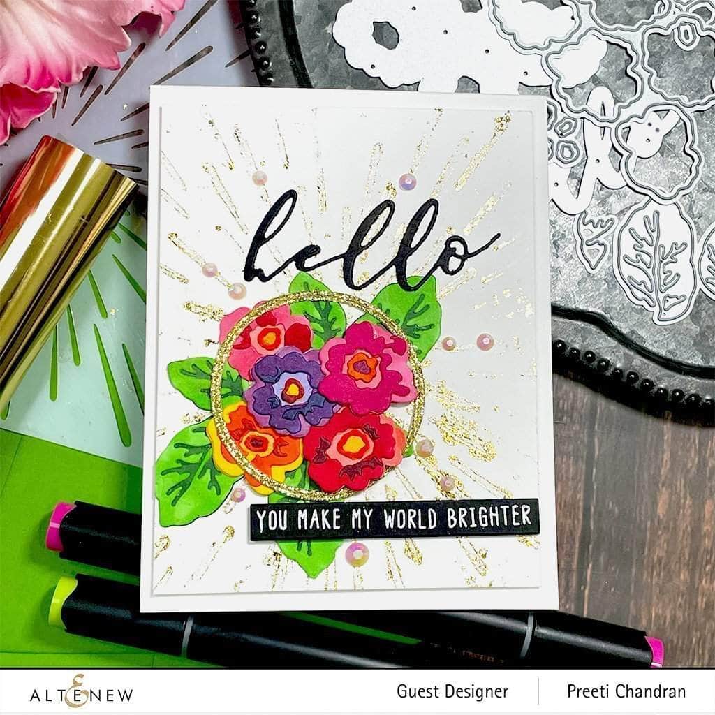 Part A-Glitz Art Craft Co.,LTD Dies Craft-A-Flower: Primrose Blossom Layering Die Set