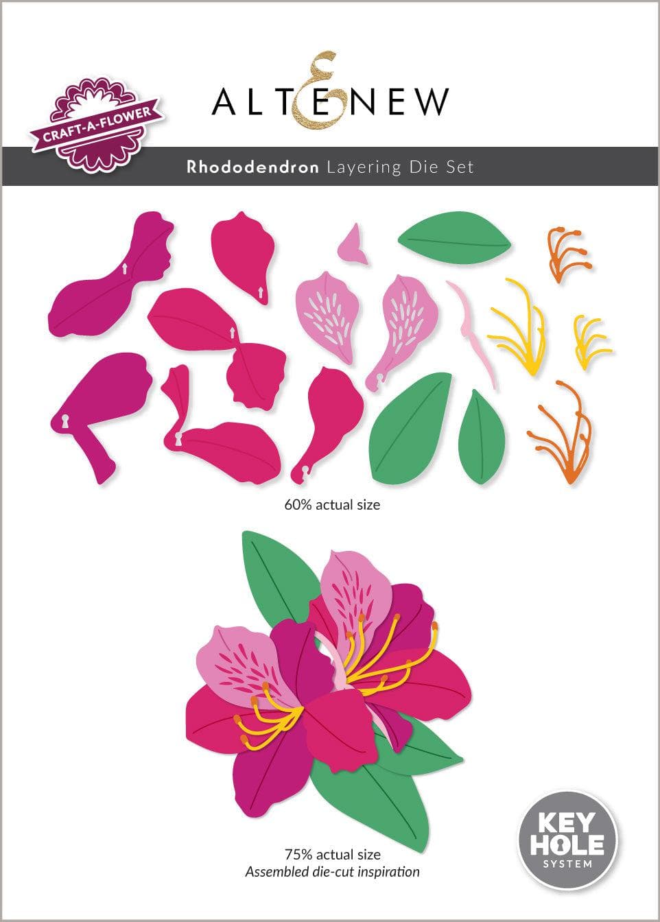 Part A-Glitz Art Craft Co.,LTD Dies Craft-A-Flower: Rhododendron Layering Die Set