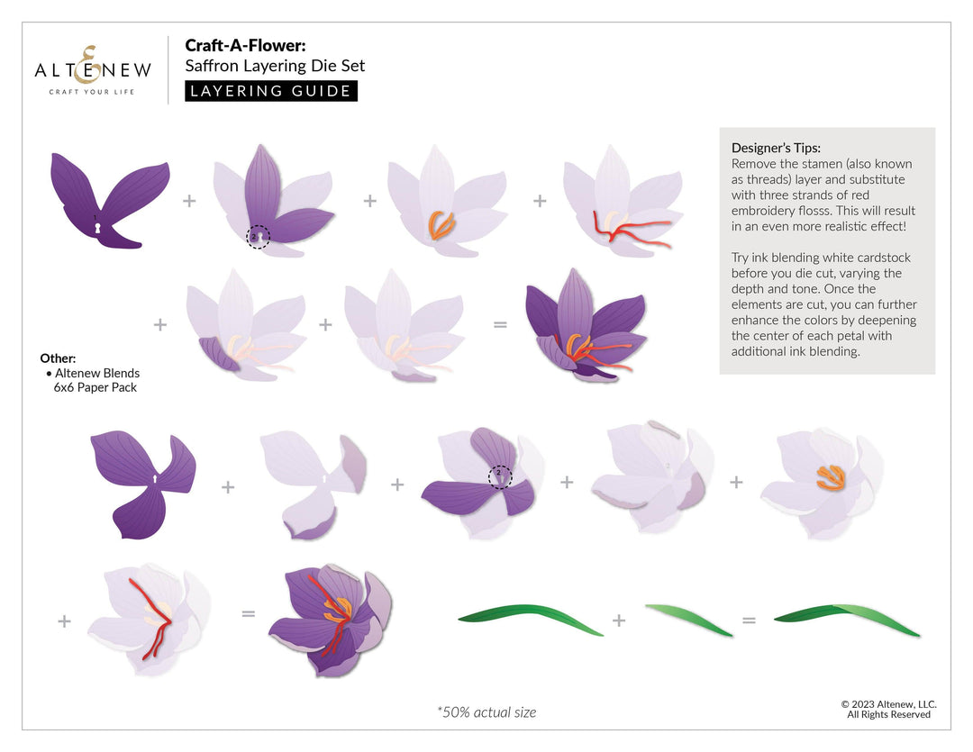 Craft-A-Flower: Saffron Layering Die Set