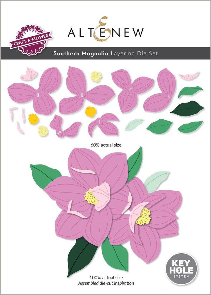 Part A-Glitz Art Craft Co.,LTD Dies Craft-A-Flower: Southern Magnolia Layering Die Set