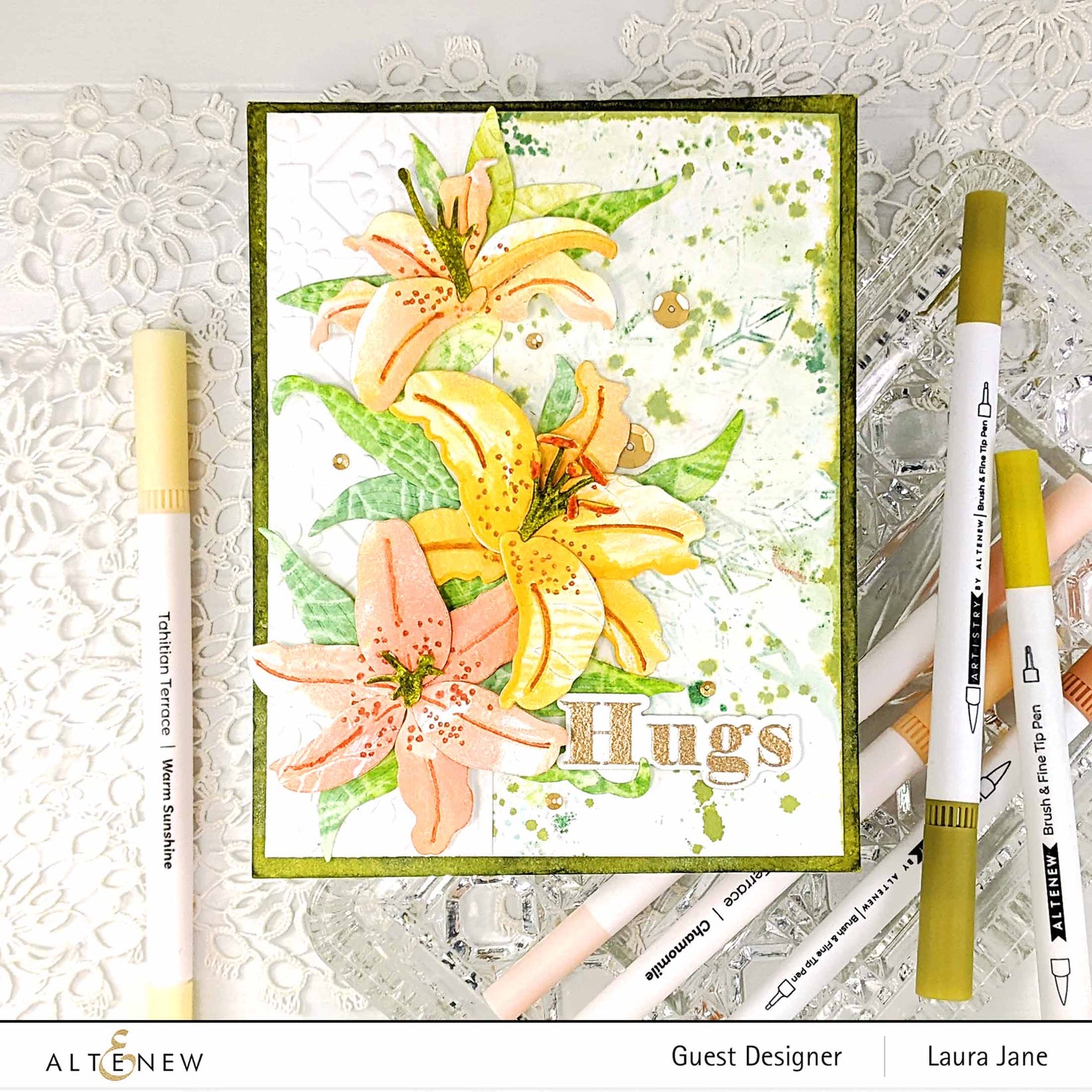 altenew craft a flower lily Craft-A-Flower: Stargazer Lily Layering Die Set