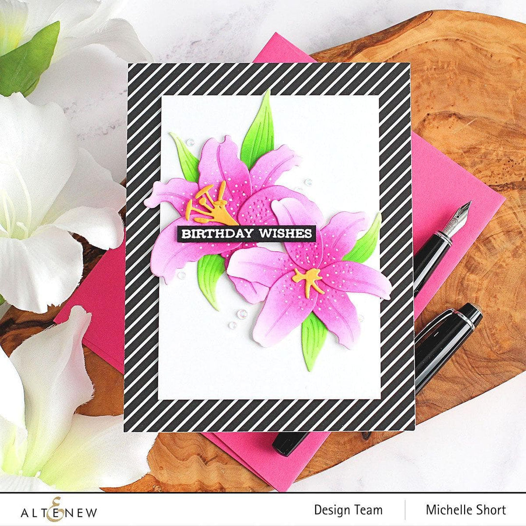 altenew craft a flower lily Craft-A-Flower: Stargazer Lily Layering Die Set