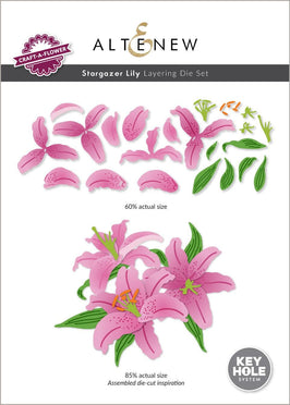 Part A-Glitz Art Craft Co.,LTD Dies Craft-A-Flower: Stargazer Lily Layering Die Set