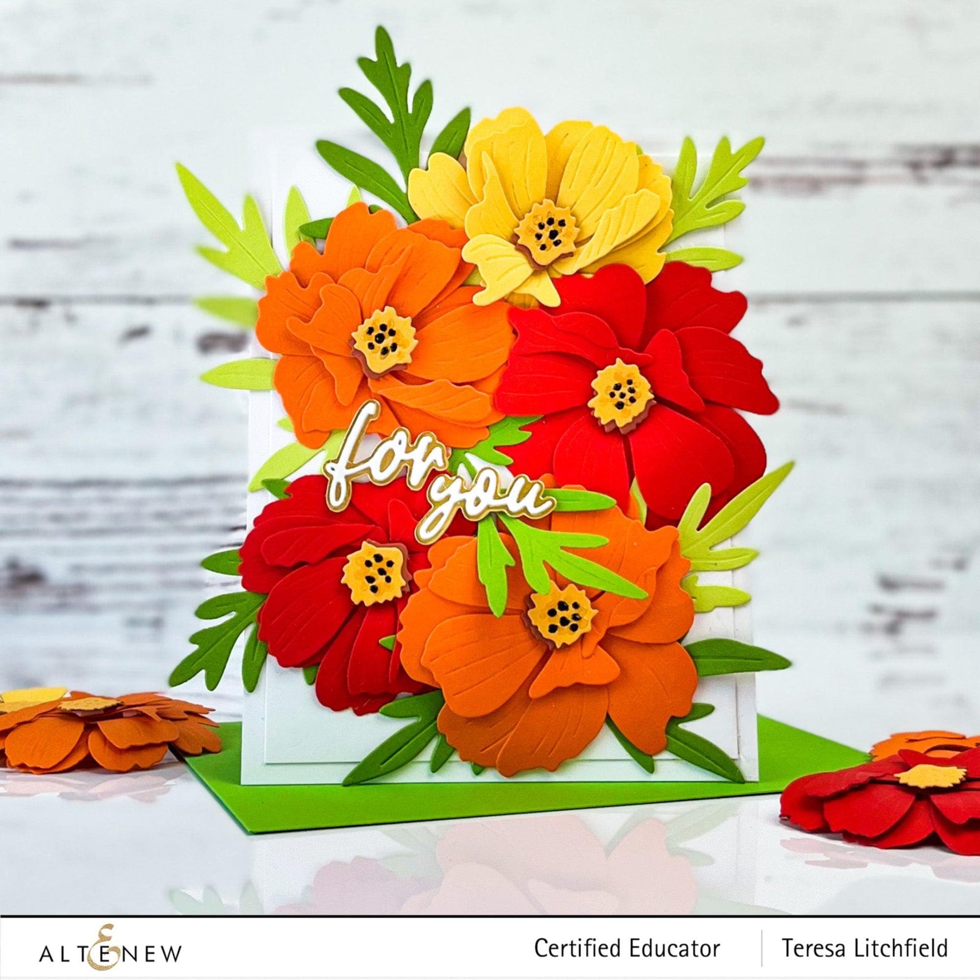 Altenew Craft-A-Flower: Sulfur Cosmos Layering Die Set