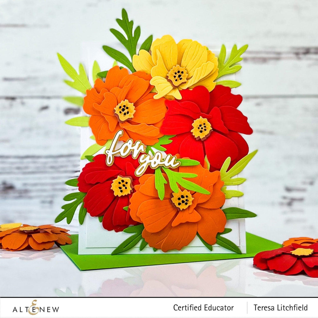 Part A-Glitz Art Craft Co.,LTD Dies Craft-A-Flower: Sulfur Cosmos Layering Die Set