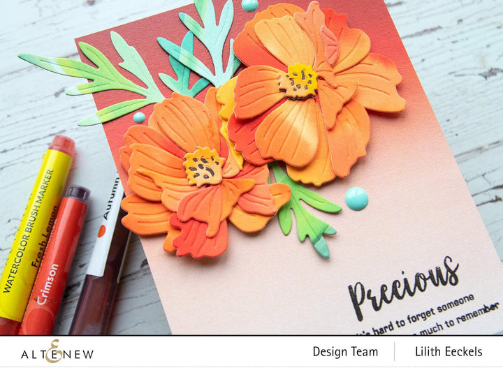 Part A-Glitz Art Craft Co.,LTD Dies Craft-A-Flower: Sulfur Cosmos Layering Die Set