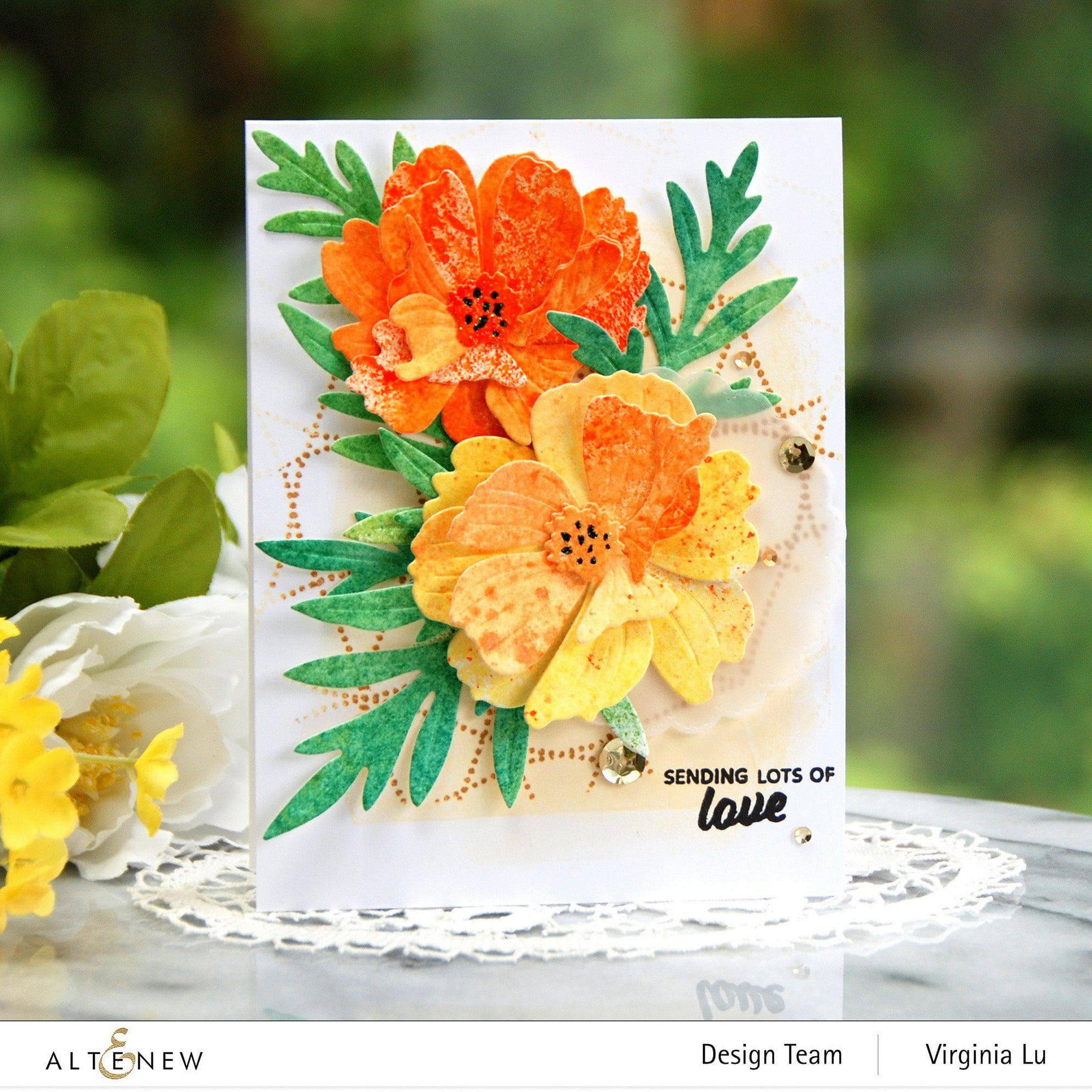 Craft-A-Flower: Sulfur Cosmos Layering Die Set | Altenew