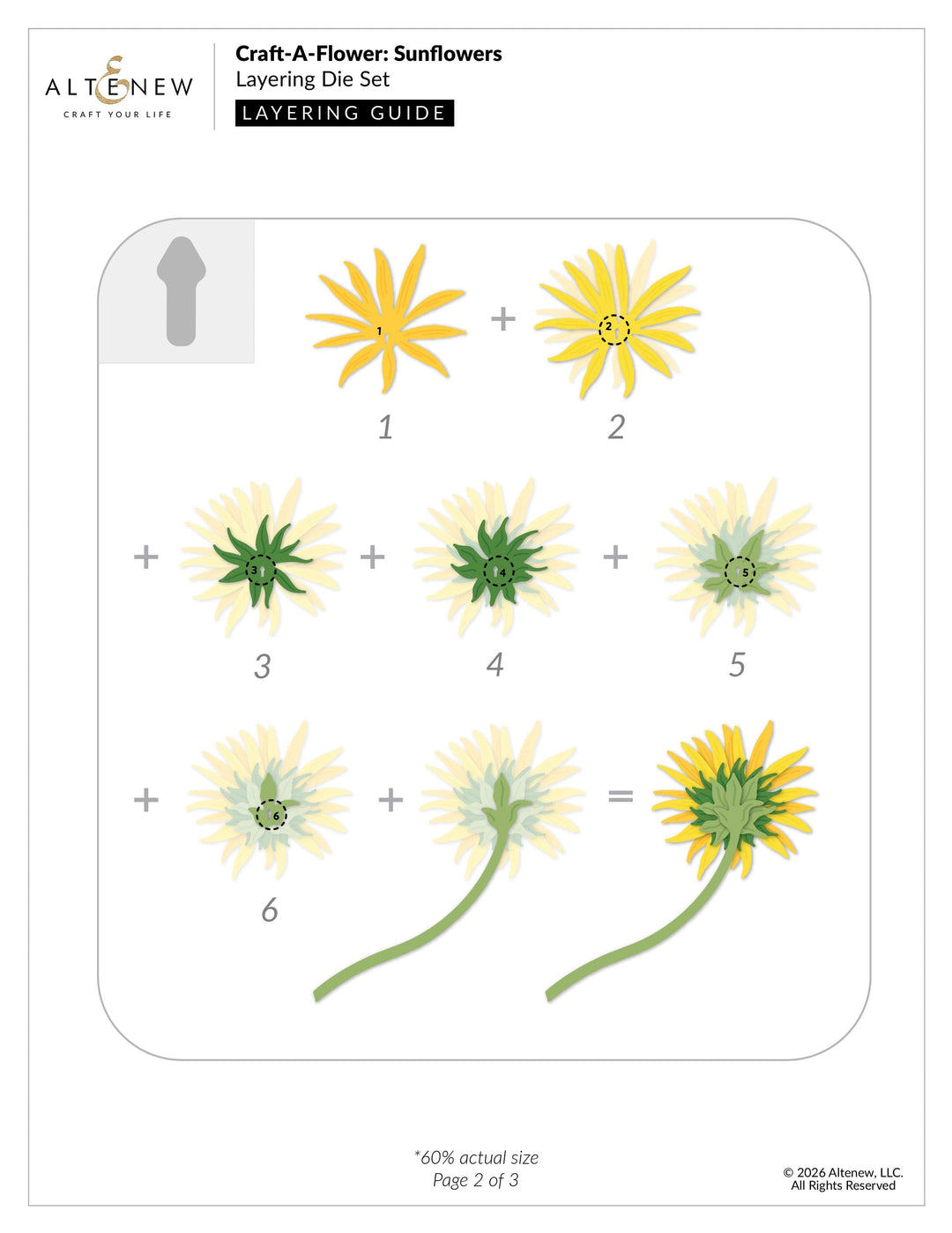 Craft-A-Flower: Sunflowers Layering Die Set