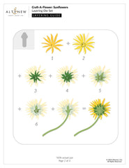 Craft-A-Flower: Sunflowers Layering Die Set