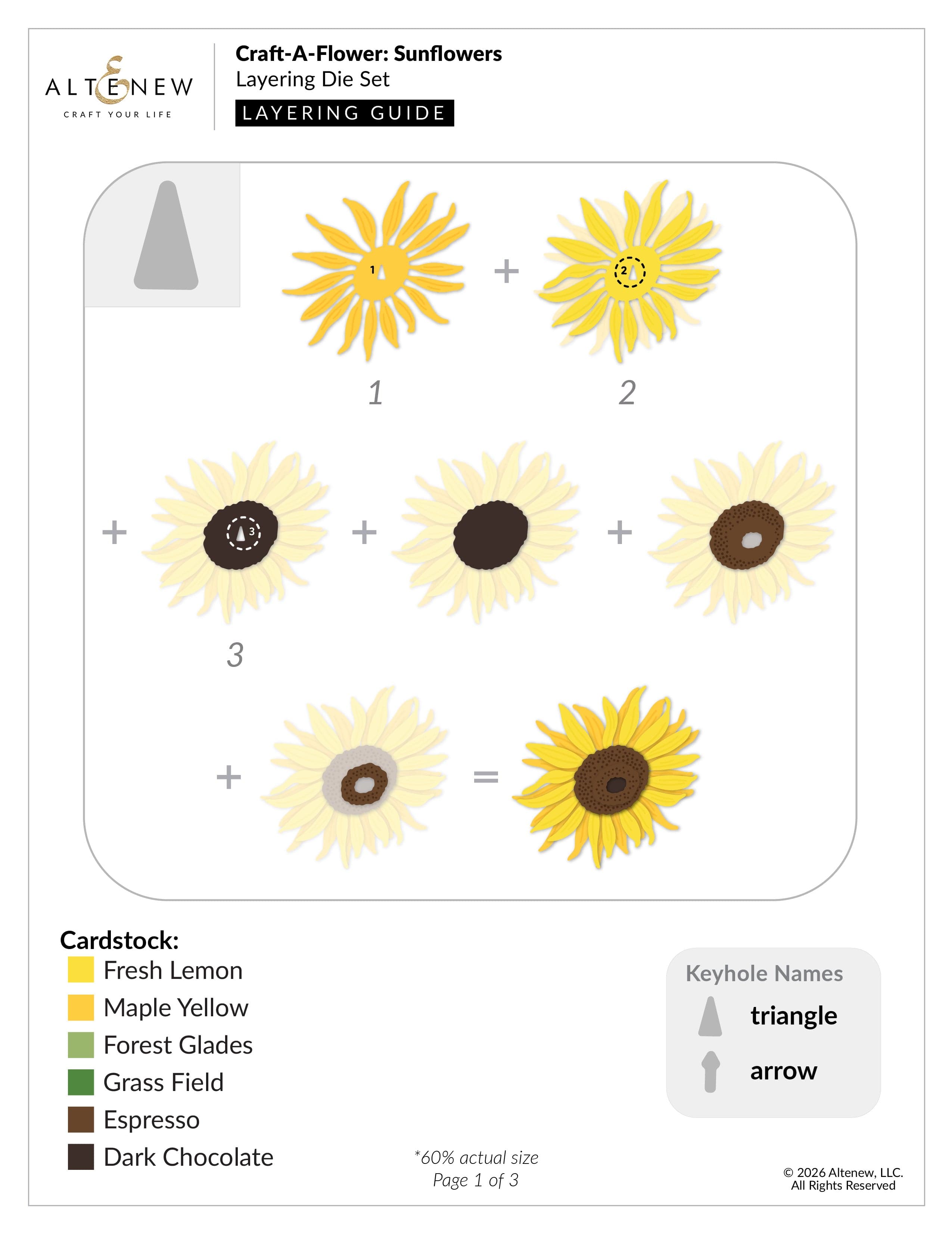 Craft-A-Flower: Sunflowers Layering Die Set | Altenew Craft-A-Flower: Sunflowers Layering Die Set | Altenew