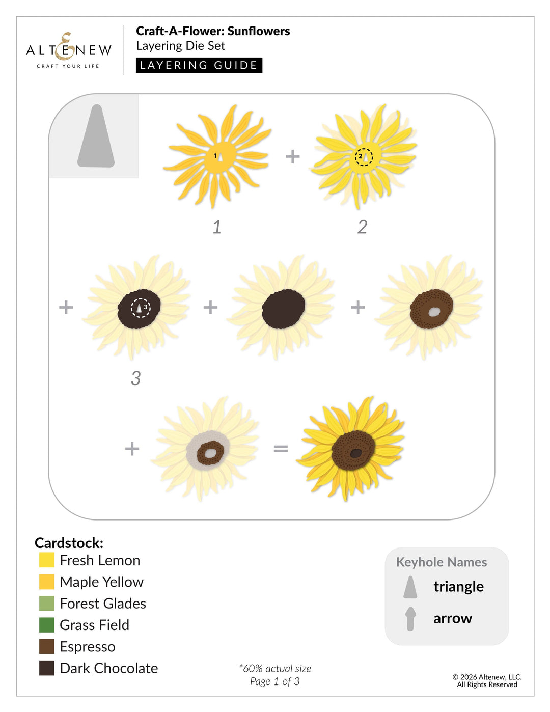Craft-A-Flower: Sunflowers Layering Die Set