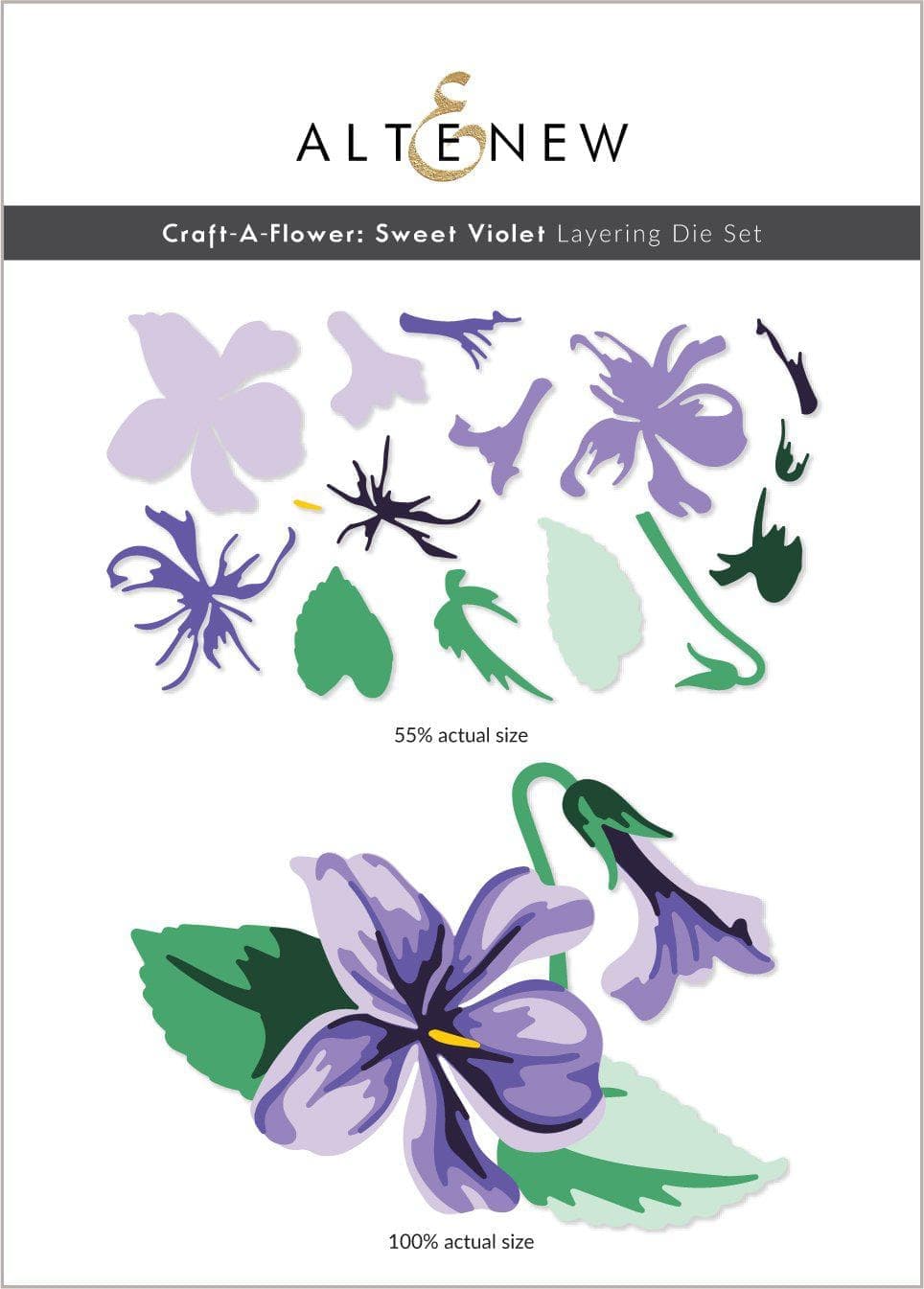 Altenew Craft-A-Flower: Sweet Violet Layering Die Set