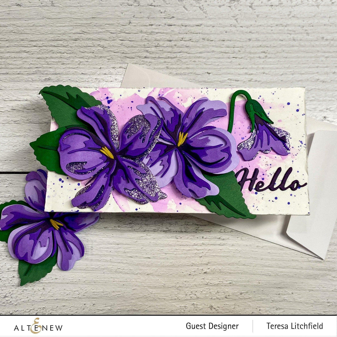 Part A-Glitz Art Craft Co.,LTD Dies Craft-A-Flower: Sweet Violet Layering Die Set