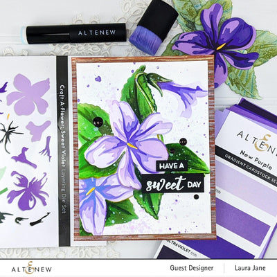 Part A-Glitz Art Craft Co.,LTD Dies Craft-A-Flower: Sweet Violet Layering Die Set