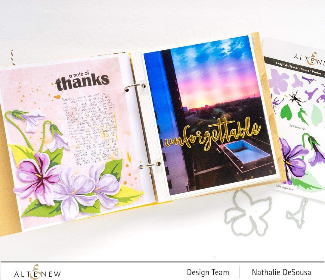 Part A-Glitz Art Craft Co.,LTD Dies Craft-A-Flower: Sweet Violet Layering Die Set