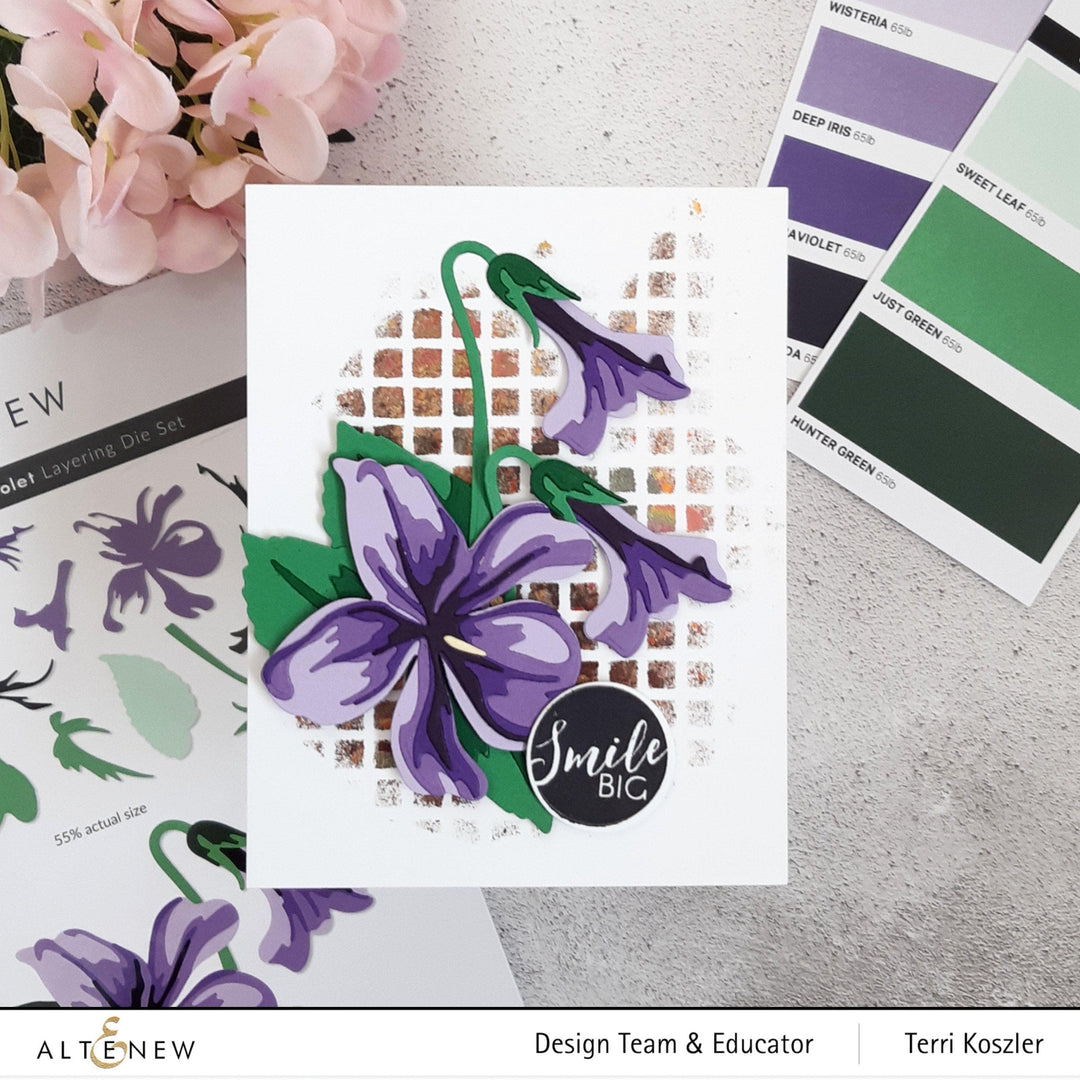 Part A-Glitz Art Craft Co.,LTD Dies Craft-A-Flower: Sweet Violet Layering Die Set