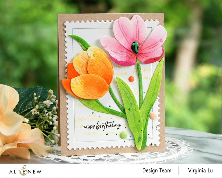 Part A-Glitz Art Craft Co.,LTD Dies Craft-A-Flower: Tulip Full Bloom Layering Die Set