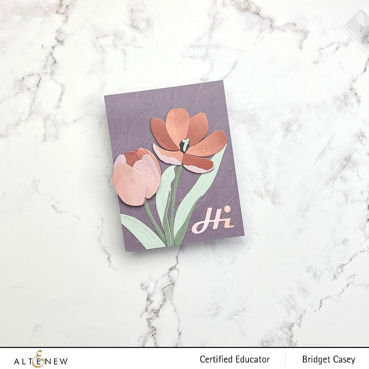 Part A-Glitz Art Craft Co.,LTD Dies Craft-A-Flower: Tulip Full Bloom Layering Die Set