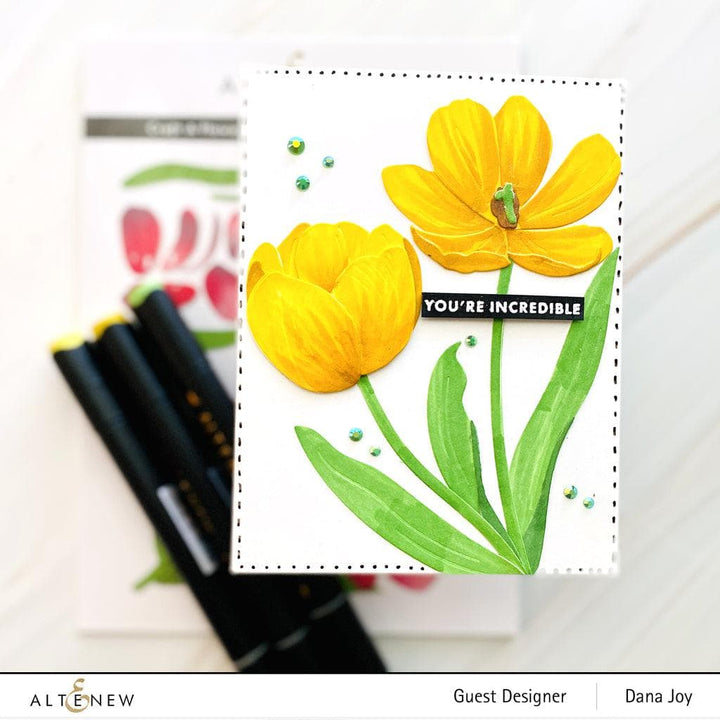 Part A-Glitz Art Craft Co.,LTD Dies Craft-A-Flower: Tulip Full Bloom Layering Die Set