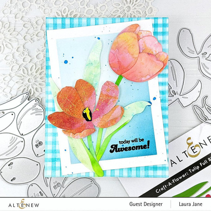 Part A-Glitz Art Craft Co.,LTD Dies Craft-A-Flower: Tulip Full Bloom Layering Die Set