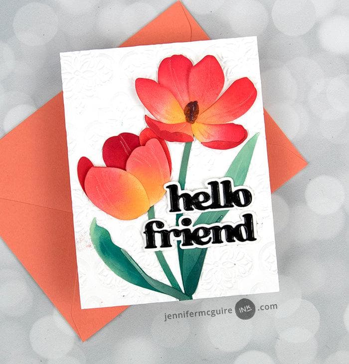 Part A-Glitz Art Craft Co.,LTD Dies Craft-A-Flower: Tulip Full Bloom Layering Die Set