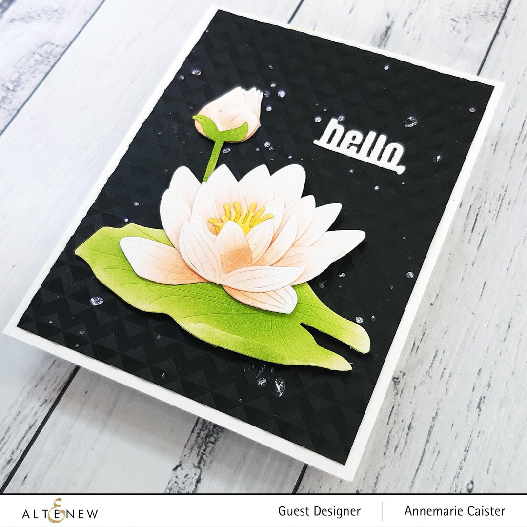 altenew craft a flower lily Craft-A-Flower: Water Lily Layering Die Set