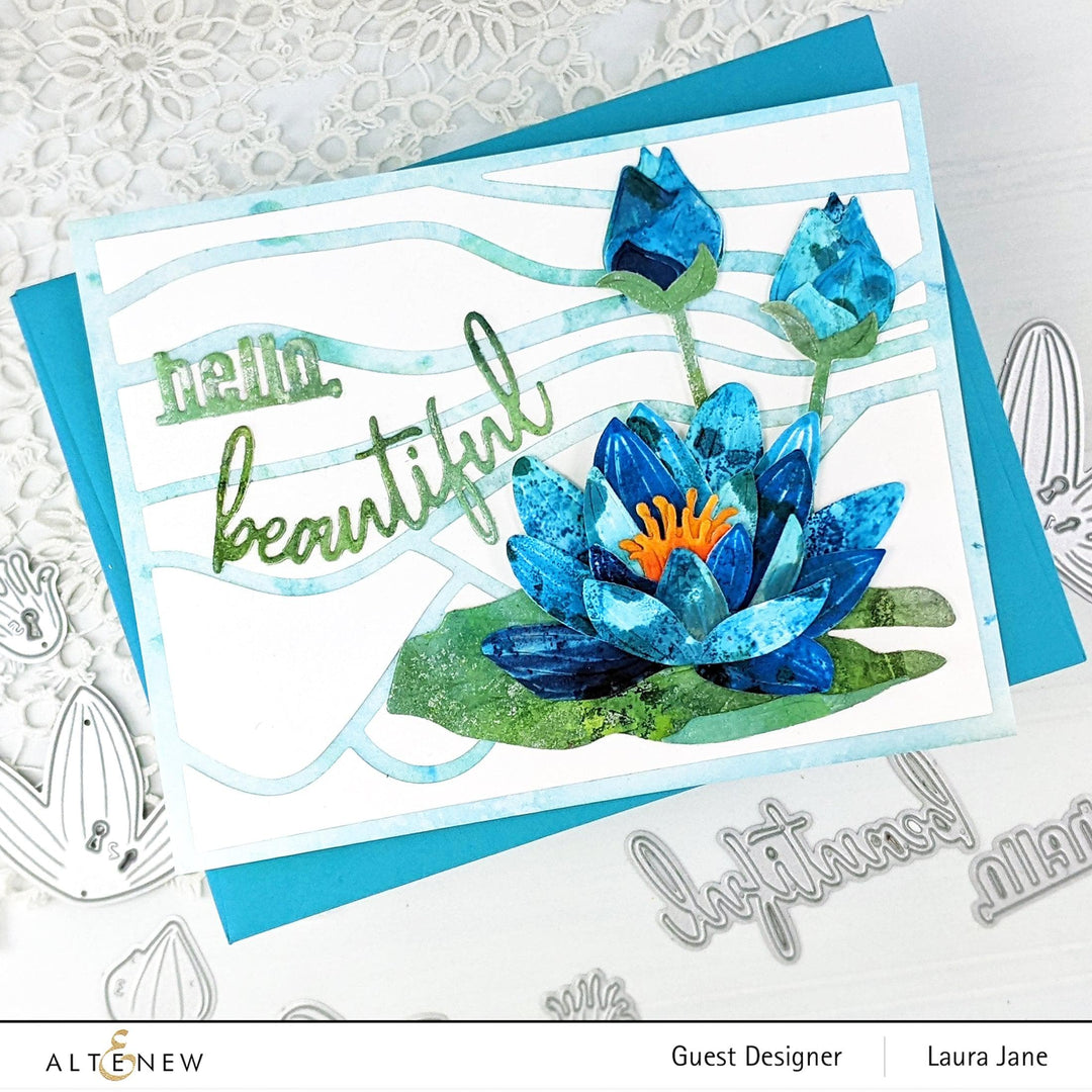 altenew craft a flower lily Craft-A-Flower: Water Lily Layering Die Set