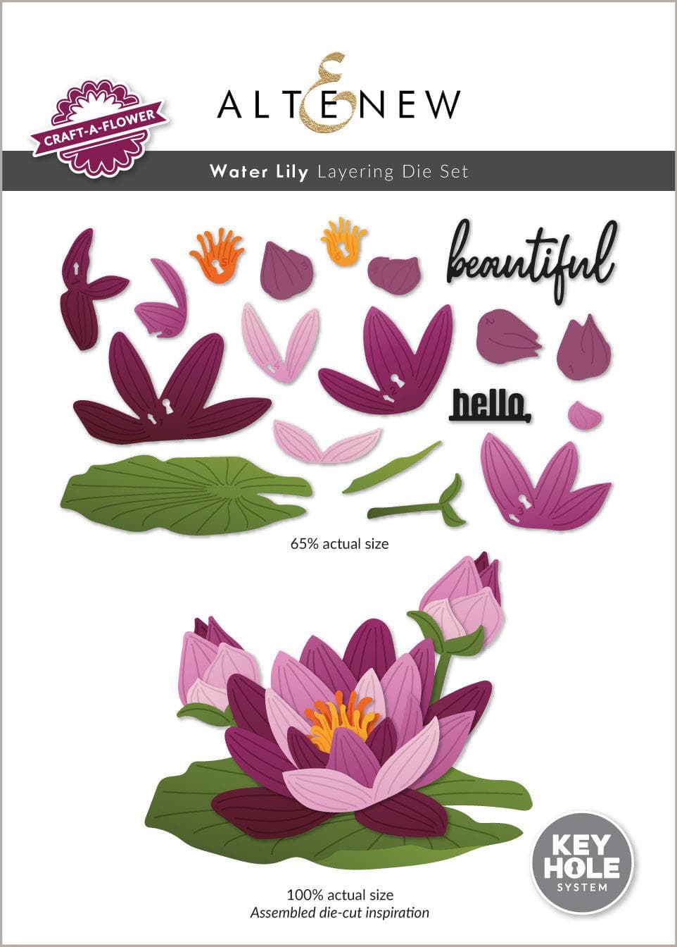 Part A-Glitz Art Craft Co.,LTD Dies Craft-A-Flower: Water Lily Layering Die Set