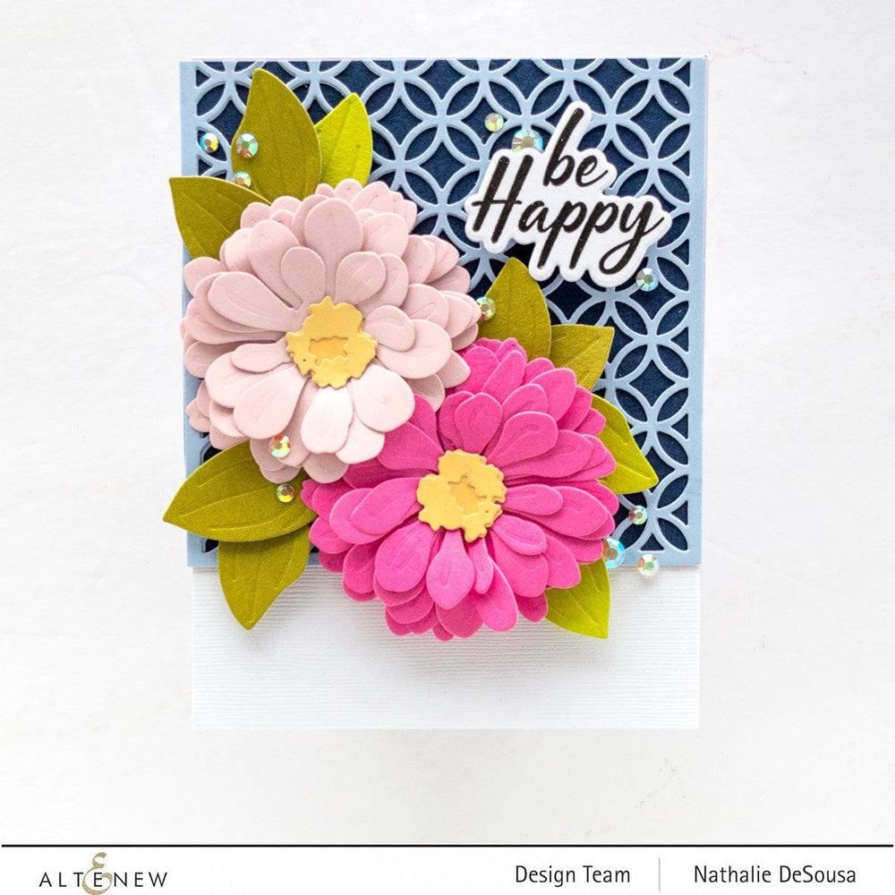 Part A-Glitz Art Craft Co.,LTD Dies Craft-A-Flower: Zinnia Layering Die Set