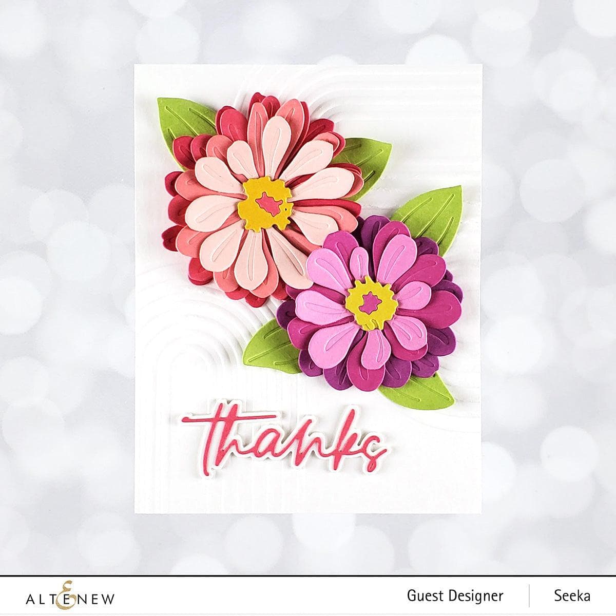 Craft-A-Flower: Zinnia Layering Die Set | Altenew