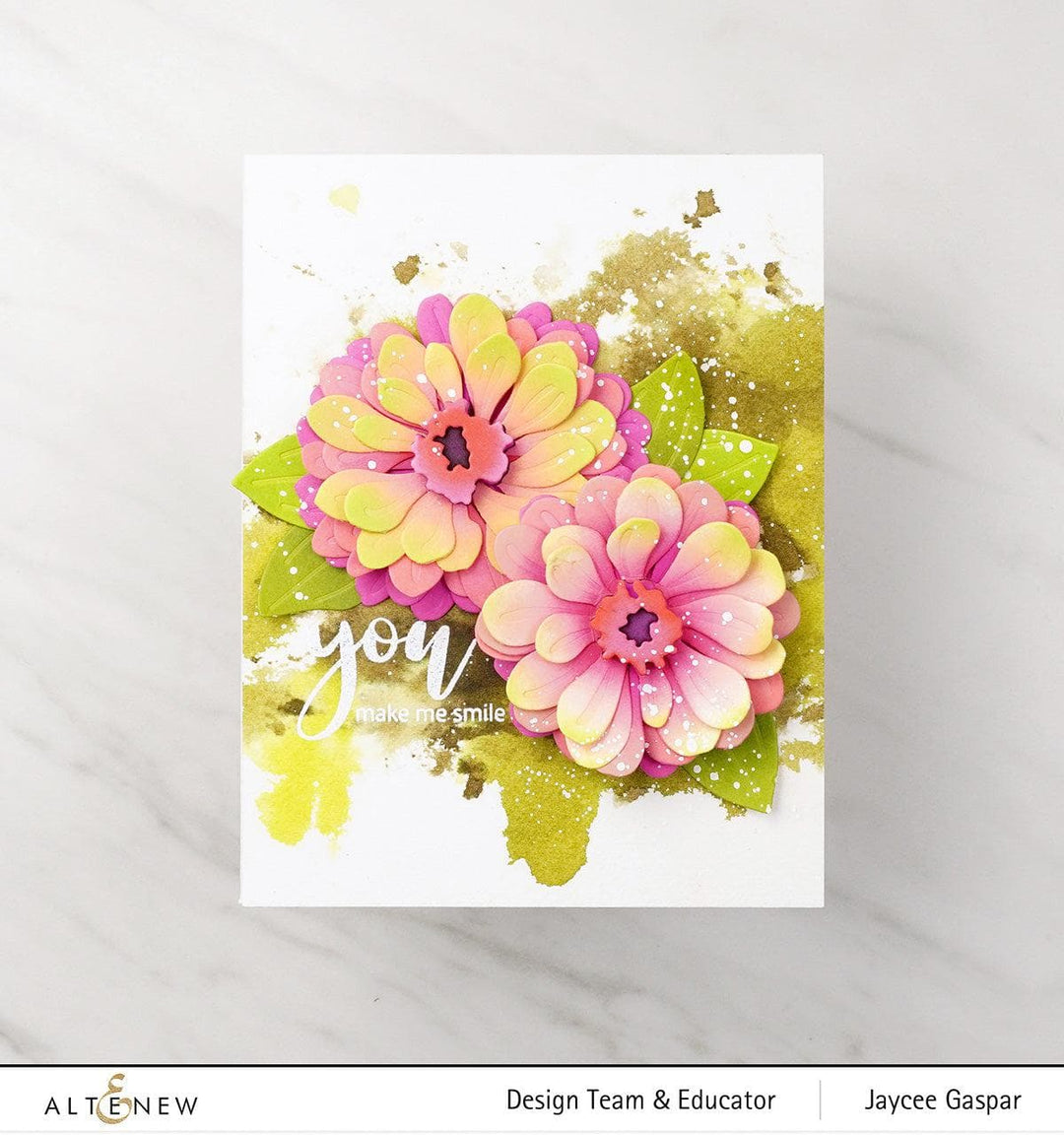 Part A-Glitz Art Craft Co.,LTD Dies Craft-A-Flower: Zinnia Layering Die Set